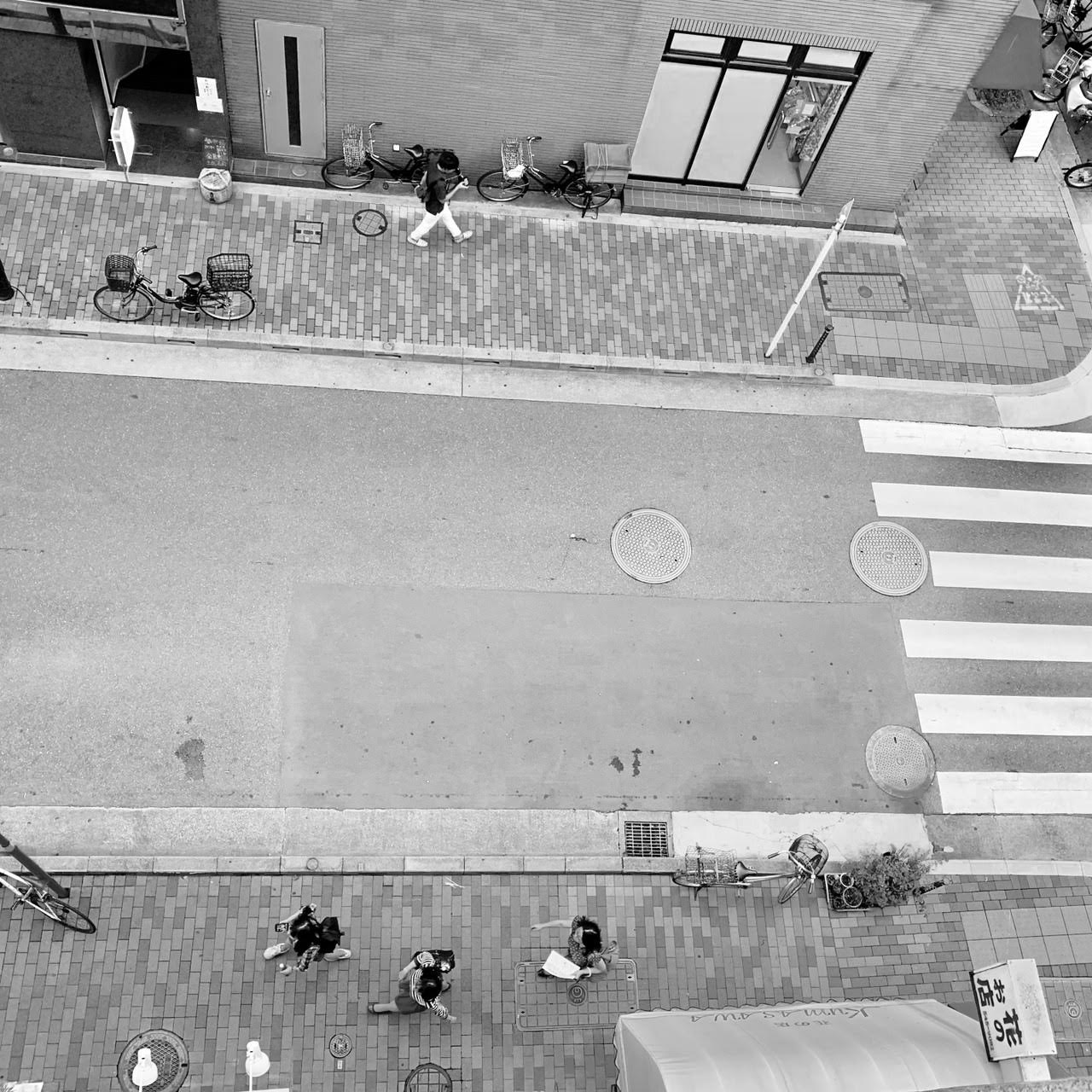 上からの風景写真